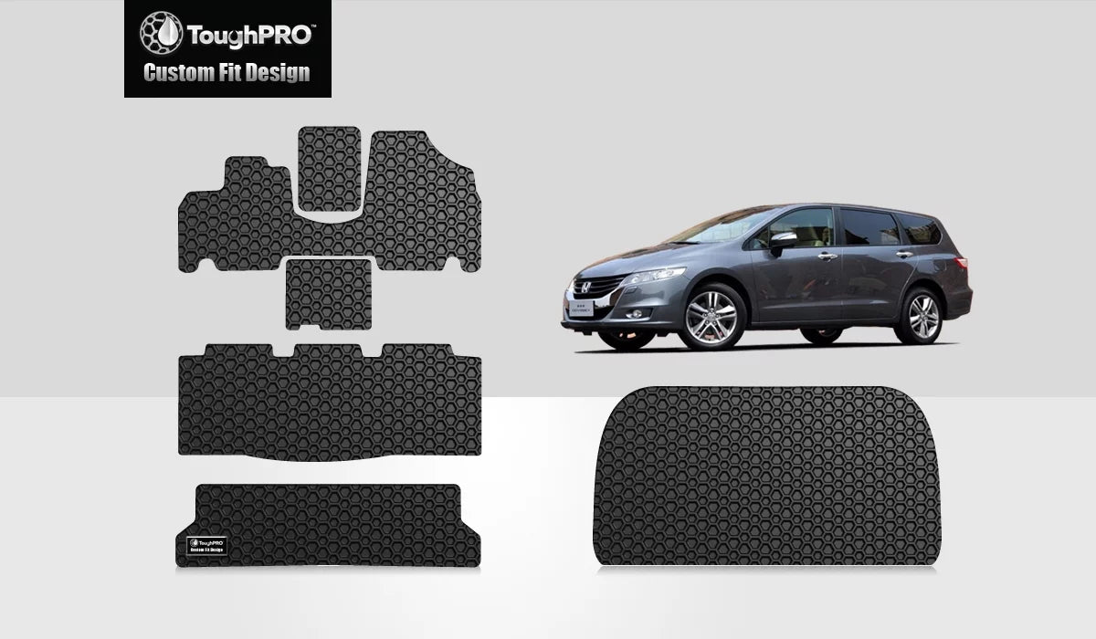 Duty ToughPRO Cargo Compatible with - with (Made Rubber USA) Heavy Mats Black Full climate - Odyssey Set - - in All 2008 HONDA