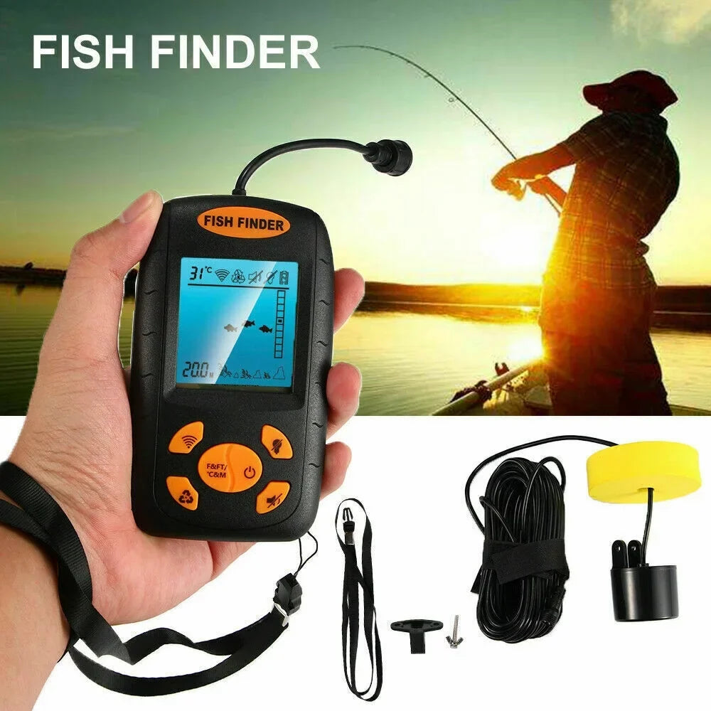 Your Advanced Sonar Portable Sensor Transducer with Fish - Enhance Echo Jahy2Tech Experience Finder Fishing Technology Alarm