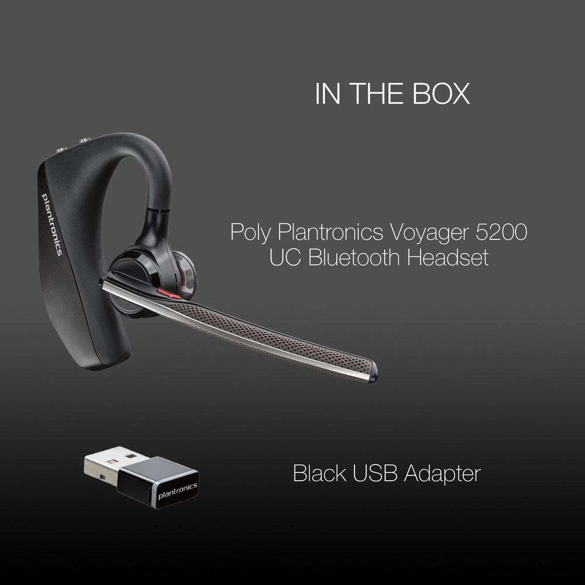 Plantronics PC, Softphones, Voyager 5200-UC 206110-01 Tablets Bluetooth MaC, - - Headset Compatible with Smartphones,