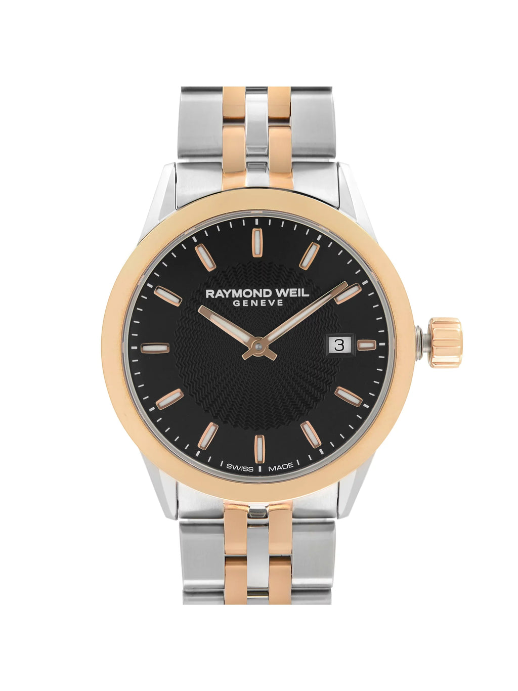 Raymond 5629-SP5-20021 Freelancer Ladies Watch Weil Dial Two-Tone Steel Black