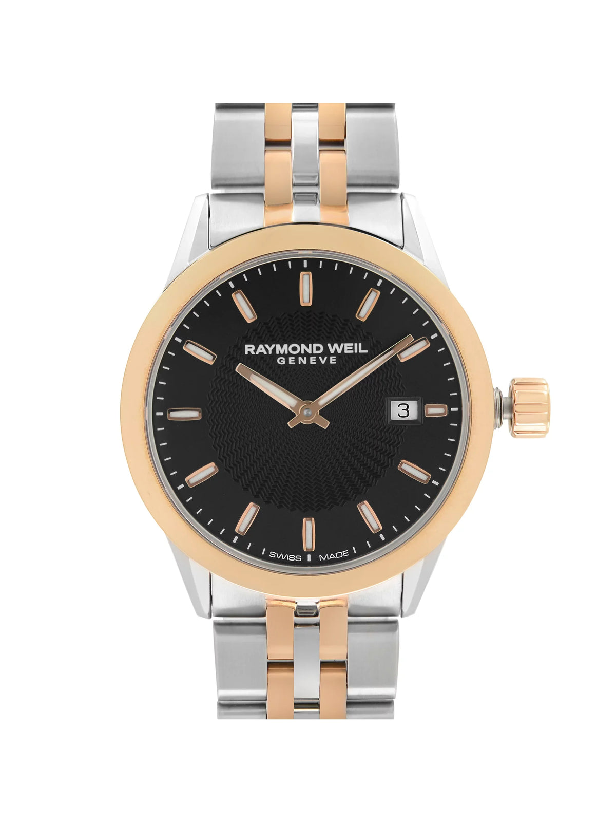 Raymond 5629-SP5-20021 Freelancer Ladies Watch Weil Dial Two-Tone Steel Black
