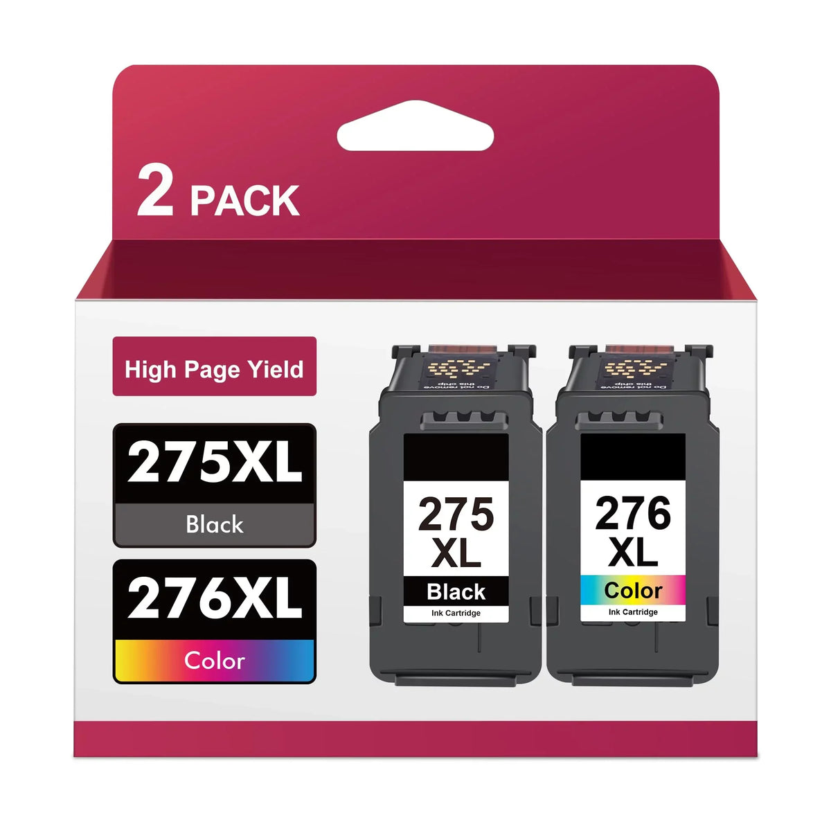 TS3500 XL TR4722 (1 Pack Black, Canon PIXMA TR4700 XL TR4720 TS3520 276XL Cartridges and 275XL Combo 275 Ink 276XL 275XL Printers PG-275XL 276 CL-276XL for for Color) TS3522 1