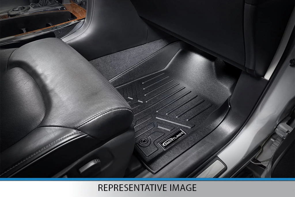 Rows Mats climate Floor Smartliner Pacifica Black All for Chrysler Set 2017-21 3