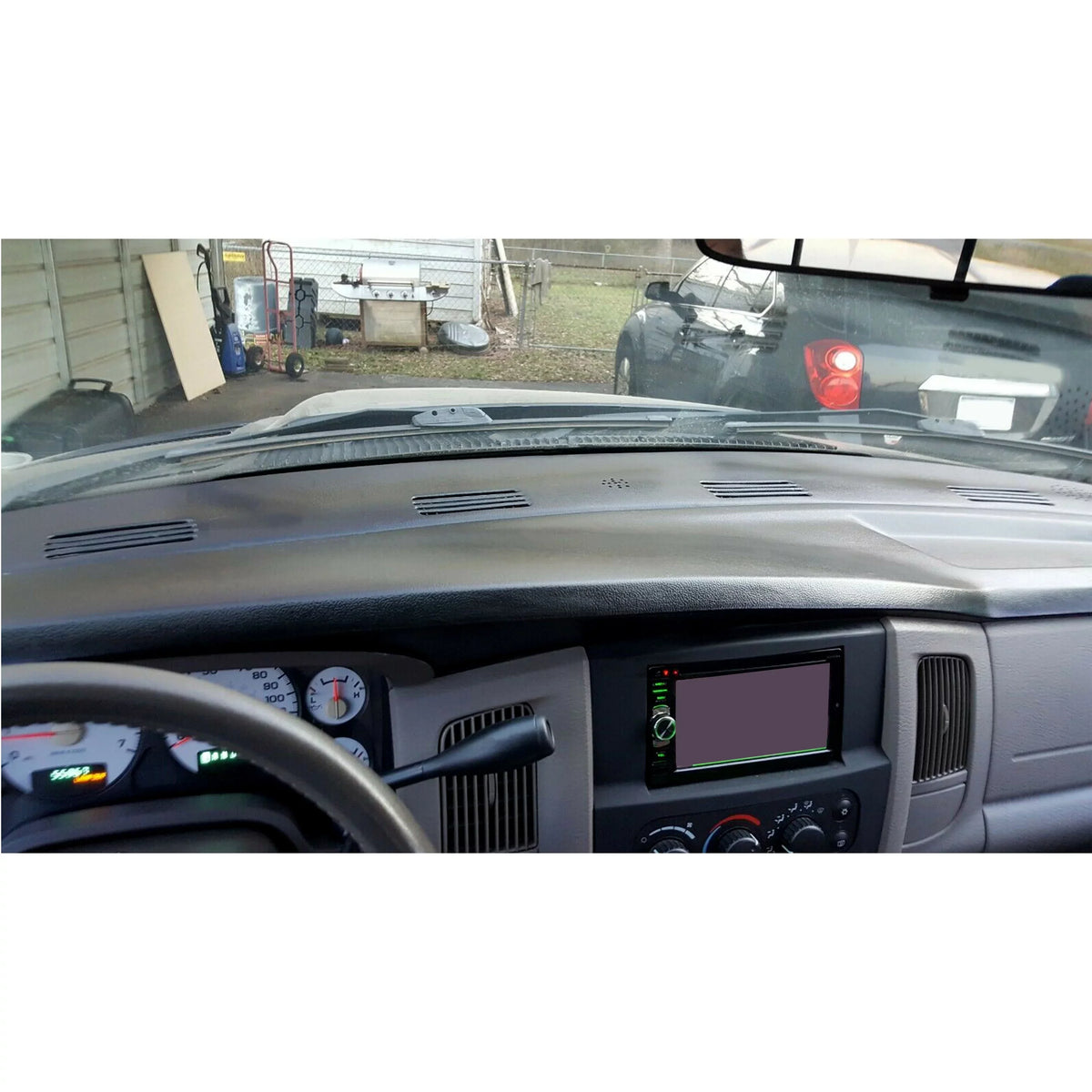 2003 Kojem Cap Ram 2500 Dodge for Molded Black Cover Overlay Skin 3500 Pad Dash 2004 1500 Cover 2002 2005 Protector Board Dashboard