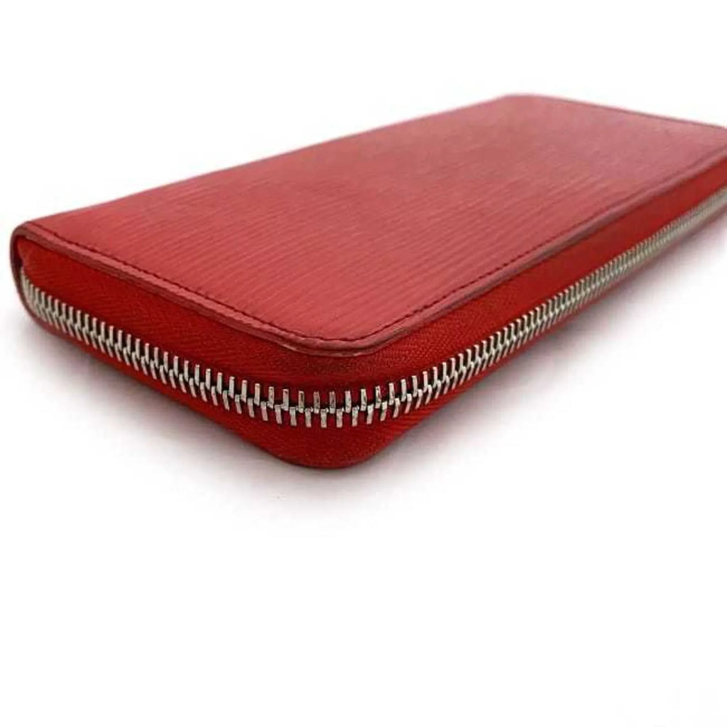 M60913 Long Pre-Owned MI1115 Clemence Epi Leather Red (Good) LV Portefeuille Coquelicot Wallet