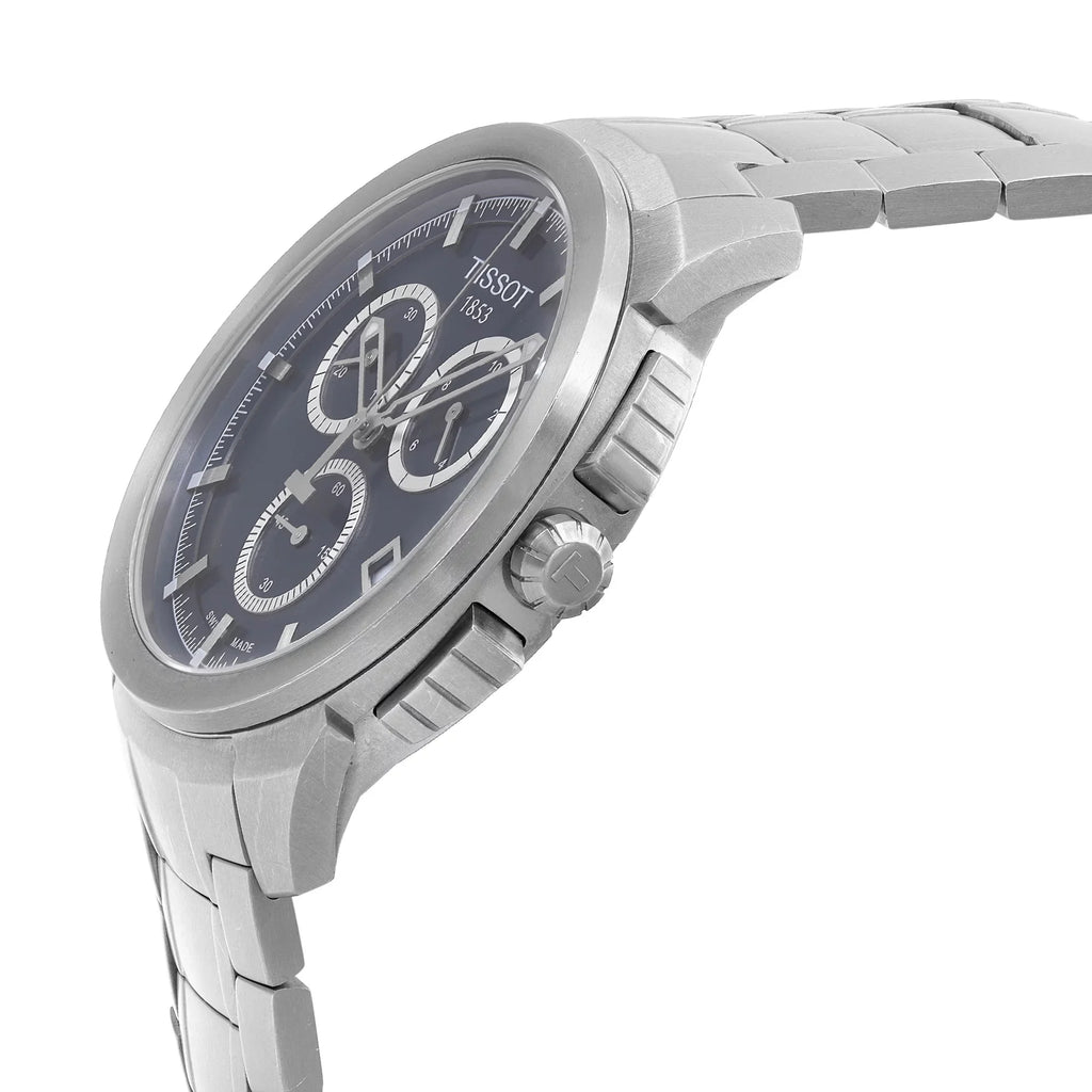 Watch T-Sport 43mm Tissot Blue Quartz Mens Dial Titanium T069.417.44.041.00