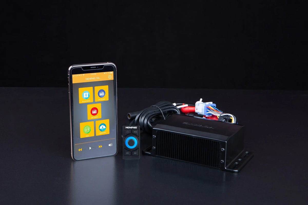 Source Unit Bluetooth Receiver SMC2A Hidden Memphis Audio RZR/ATV/UTV Marine