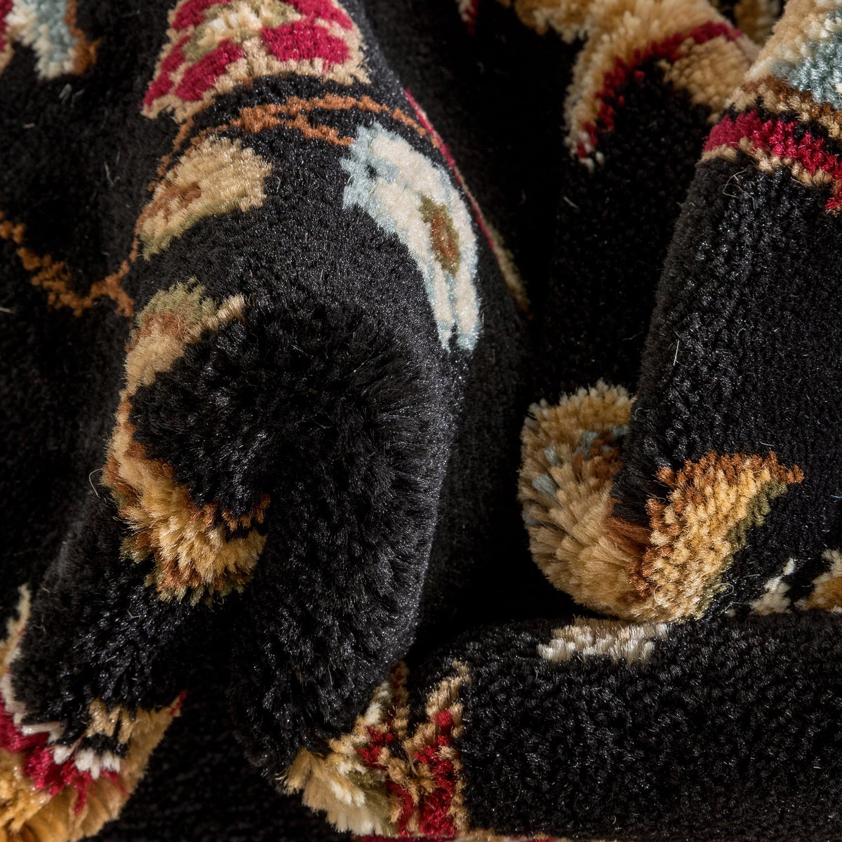 Abbasi 10'6" 7'10" Rug Well Black x Woven Area Timeless Oriental Persian