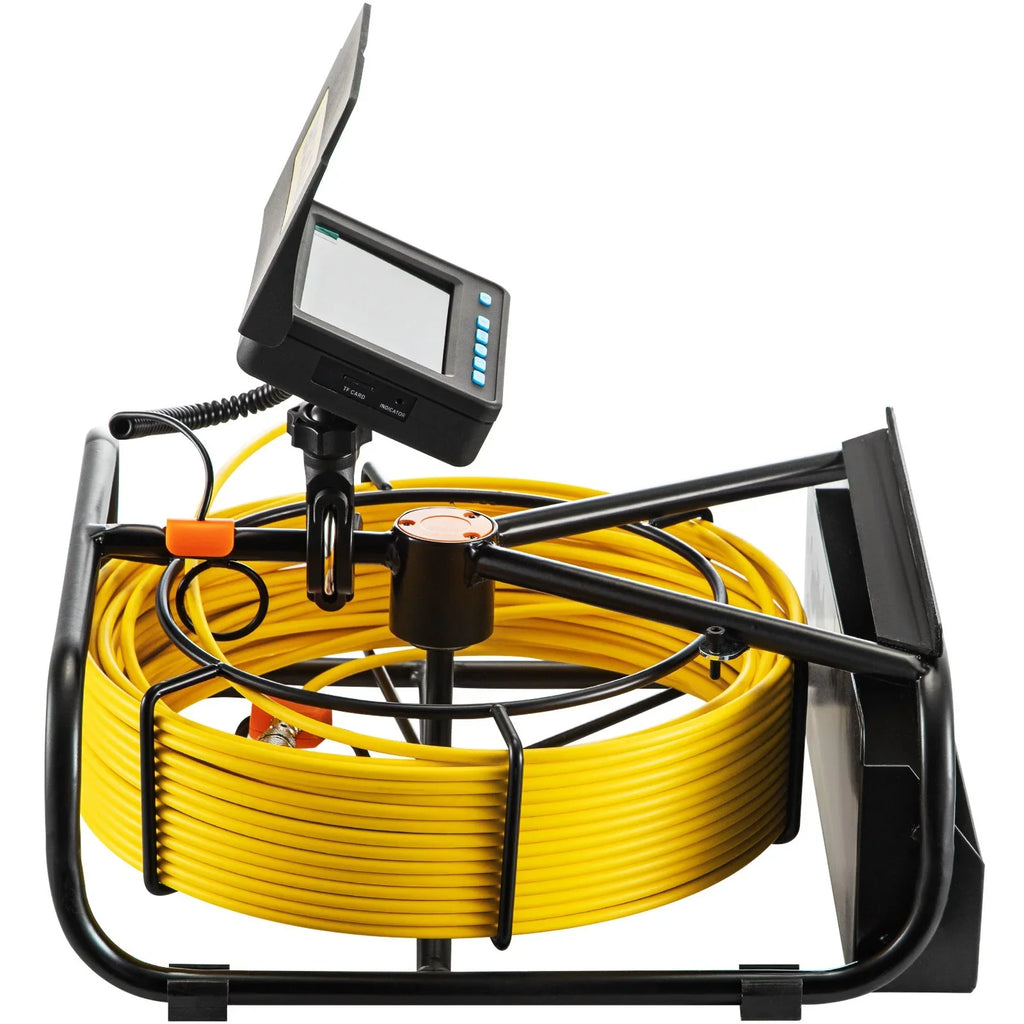 Sewer DVR Camera Monitor, Camera Battery, Pipeline 30M Function, 4.3 IP68, Inspection 98.4 LEDs, LCD Waterproof FT Cable, VEVOR 6 Inch - 8500mAh