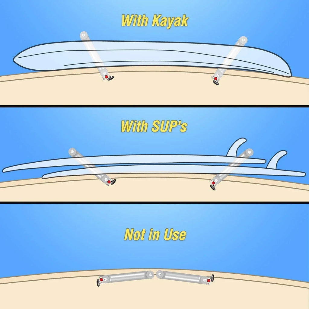 Removable Rack, 14" Kayak/Sup Magma Rail Mounted