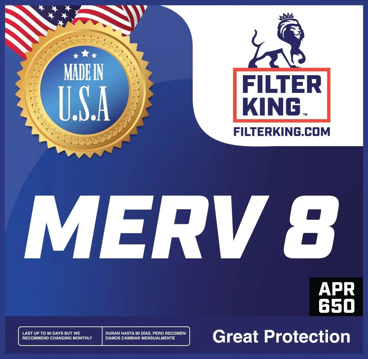 | 24.5 4-PACK IN Air Furnace dimension: 13.5x24.5x1a USA Filter A/C x King x Filter MADE Pleated 13.5 Filters MERV | .75" | | HVAC Actual 8