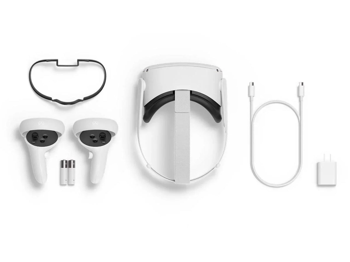 2 with Meta (Oculus), All-In-One Quest Reality Cefesfy Advanced Virtual Headset, Bundle 256GB, Accessory