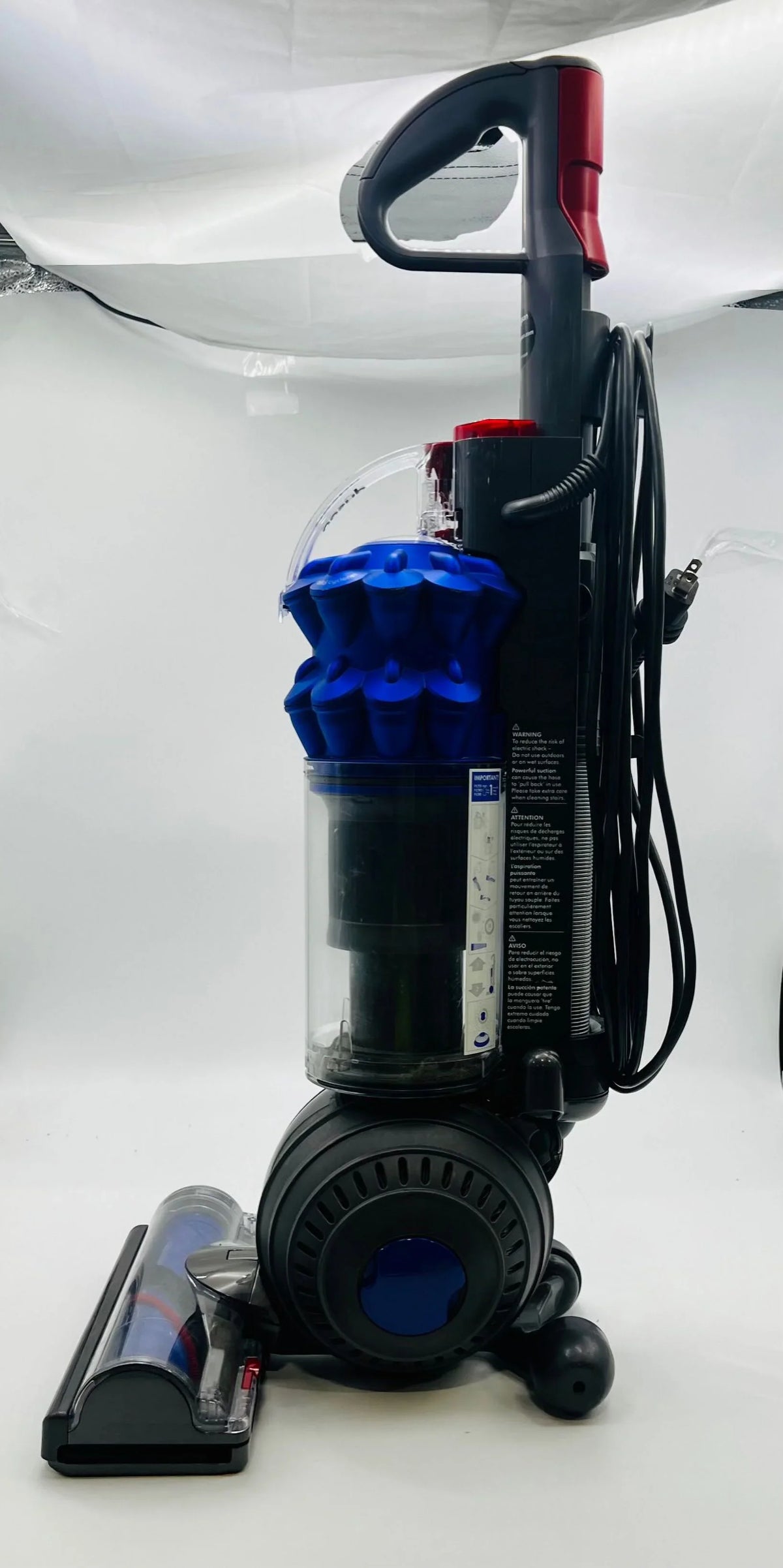 Dyson DC50 Vacuum Ball Compact Box Iron/Blue Upright Allergy 209456-02 Open