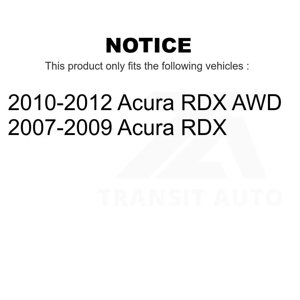 Acura Transit Rear RDX For Disc Rotors Ceramic Kit Auto K8T-101917 - Pads Brake And