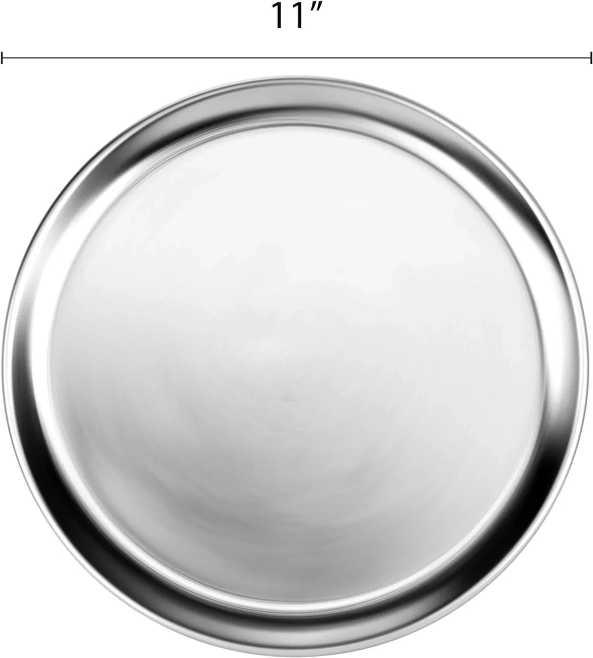 Wide Bakeware Pizza Tray Tray Pan 3 Baking for Tray Round 11” Kitchen Restaurants Rim- Pan Aluminum Set Pizza TrueCraftware- of Tray Home Baking Pizza Pizzeria & Round