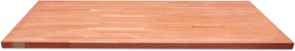 Kitchen, Wood Hardwood Oil, Thickness, W Counter Slabs L Cherry 25" Prefinished For Food-Safe X 1.5" Countertop, Grown With Butcher Solid Polished, 60" Side Reversible, Top, Block Both