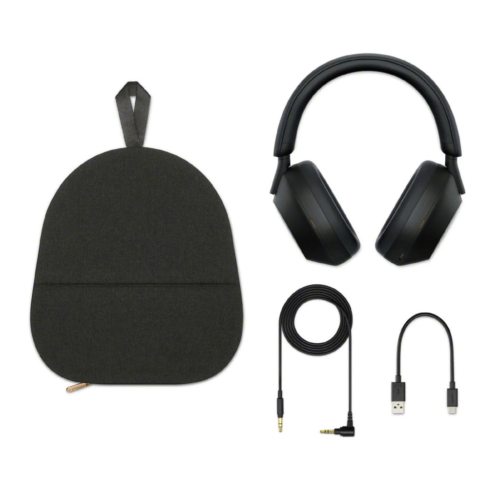 Over-Ear WH-1000XM5 (Black) Wireless Bundle Noise Canceling Headphones