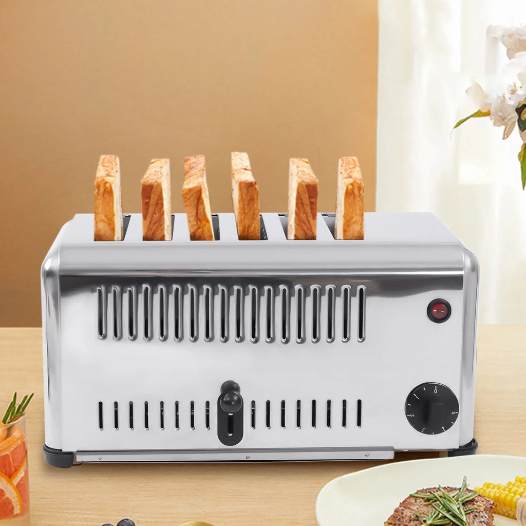 6-Slice 1680W Toaster TFCFL Bread Toaster Toaster Machine Electric Commercial Bagel
