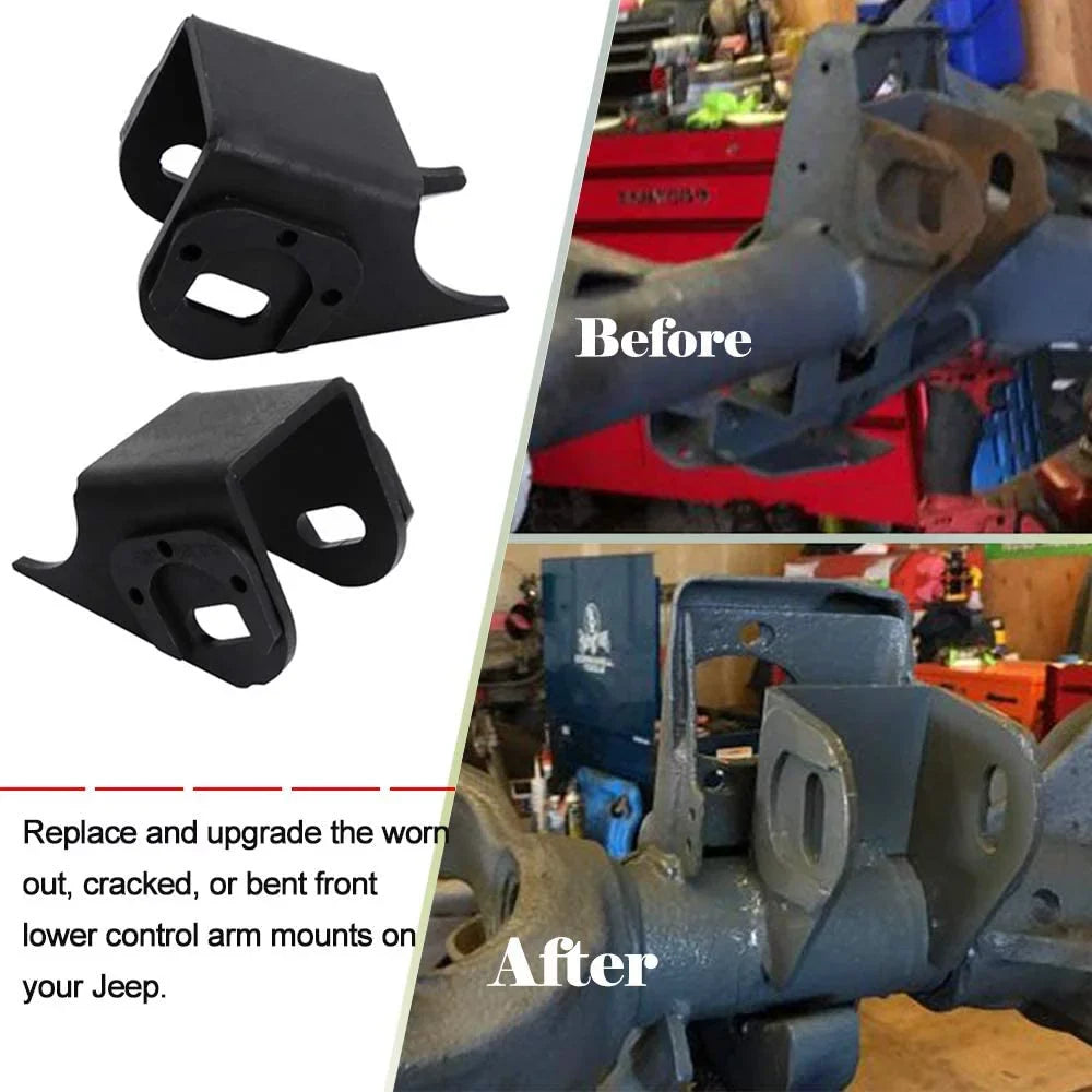 84-06 XJ Arm Axle Control Brackets ZJ TJ Mount Front NIXFACE Side Bracket for Lower Jeep MJ
