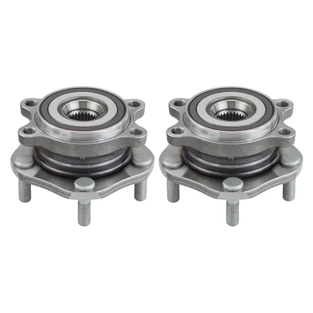 2014-2016 2.0L 5-Lug Rogue 2018 Set of for and 2017-2019 Nissan 2.5L Passenger AWD Side Front Sport 2017 Wheel 2019 FWD HB613359PR Driver Replacement Rogue 2017-2018 AutoShack Bearing Qashqai 2 Hub