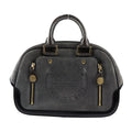 Stamp Hardware Black Gray (Good) M95237 Leather Pre-Owned Calf Handbag Suede Bag Gold GM