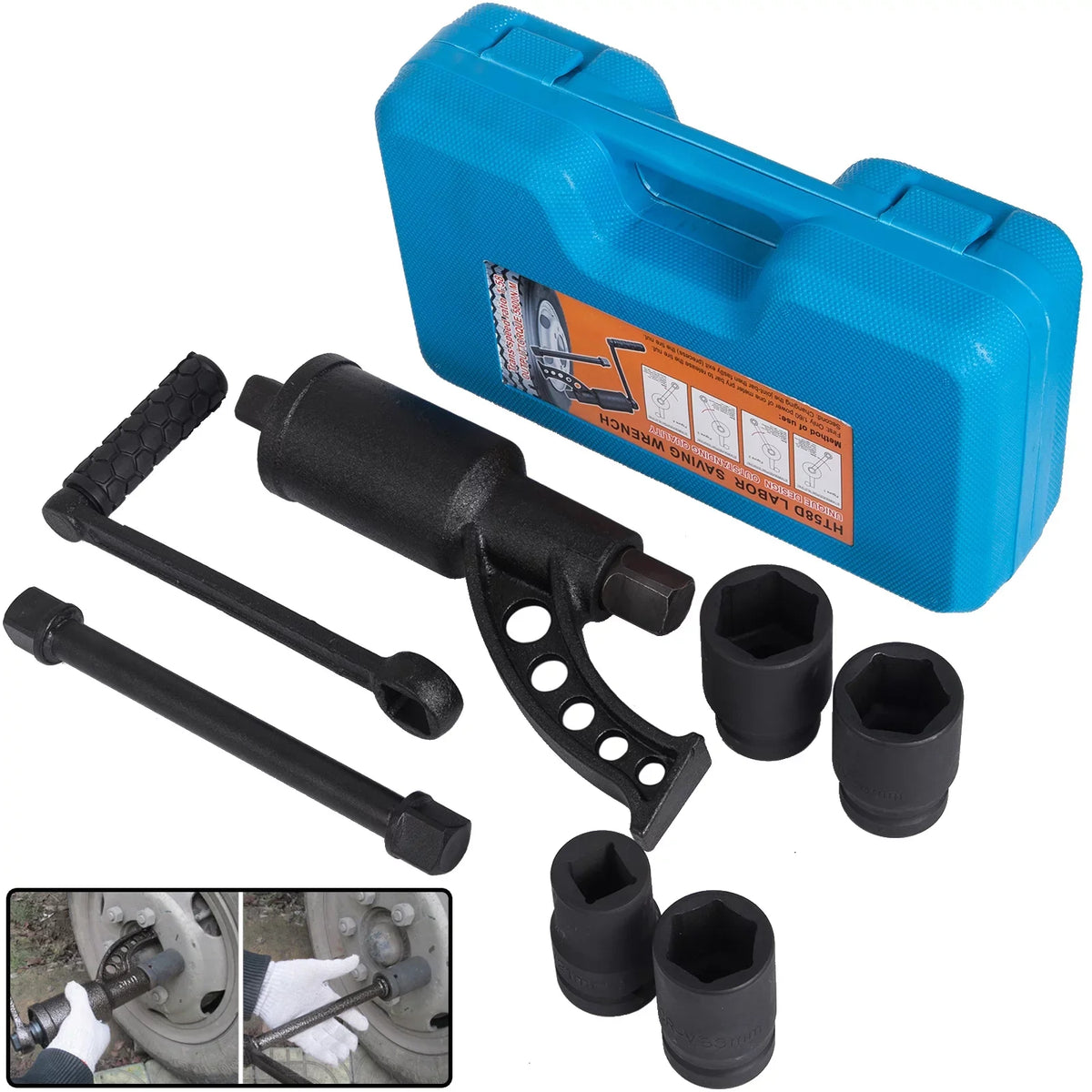 Torque Socket Labor Remover Wrench Nut Saving BENTISM Lugnuts 4pcs Lug Multiplier Set