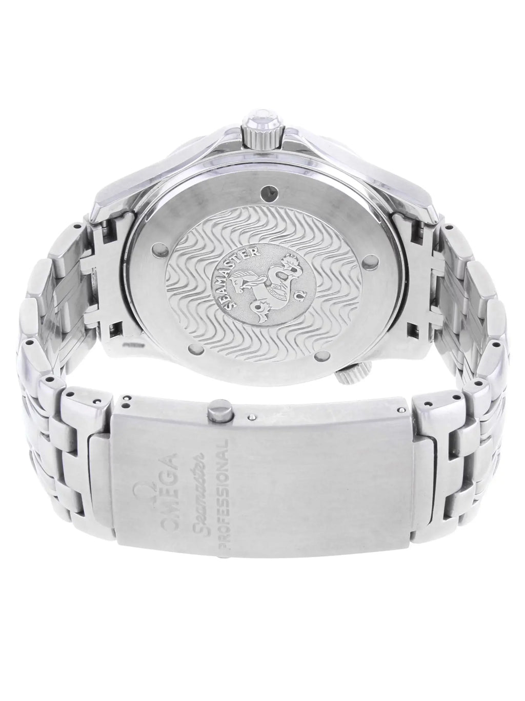 Watch Dial 41mm Omega Steel Seamaster Men Automatic Wave Diver Blue 2532.80 300m