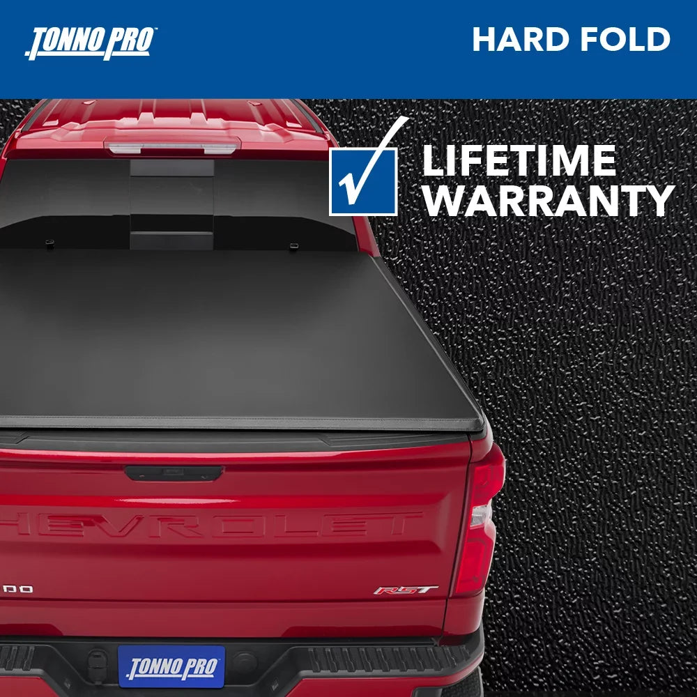6' Hard Pro Tonneau HF-154 Tonno | Truck - 1500 7" 2013 Cover Fold, Chevy/GMC 2007 Silverado/Sierra | Fits Bed Bed Hard Folding (78.7") |