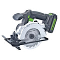 Genesis 5-1/2-In. Li-Ion and with Blade 20-Volt GLCS2055A Charger, Rip Saw Guide, Circular