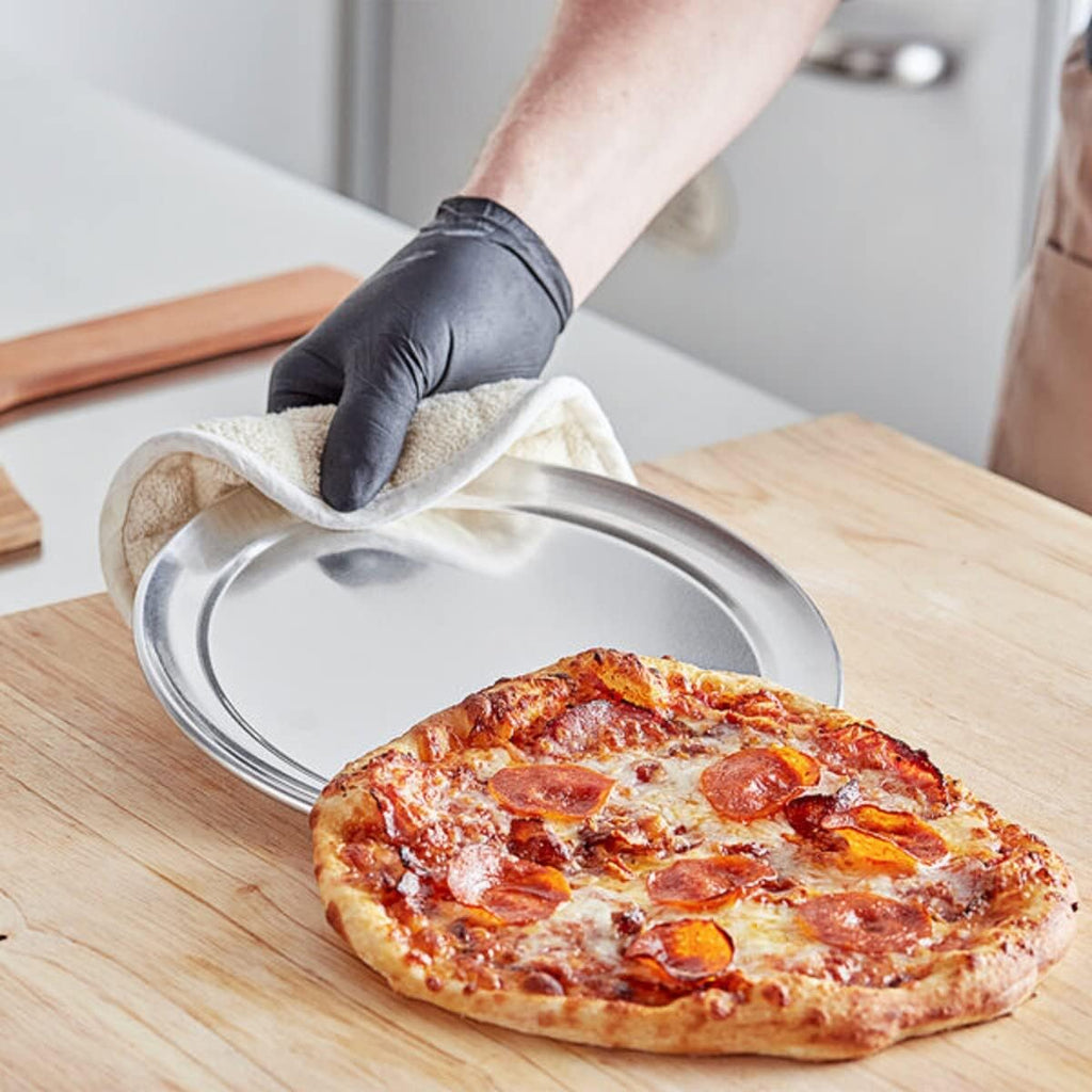Tray Tray Baking Tray TrueCraftware- Round & Pan 9” Home Bakeware Wide Aluminum Pizza Rim- Restaurants Baking Set Kitchen Round Pizza of for Pizzeria Pizza 3 Tray Pan