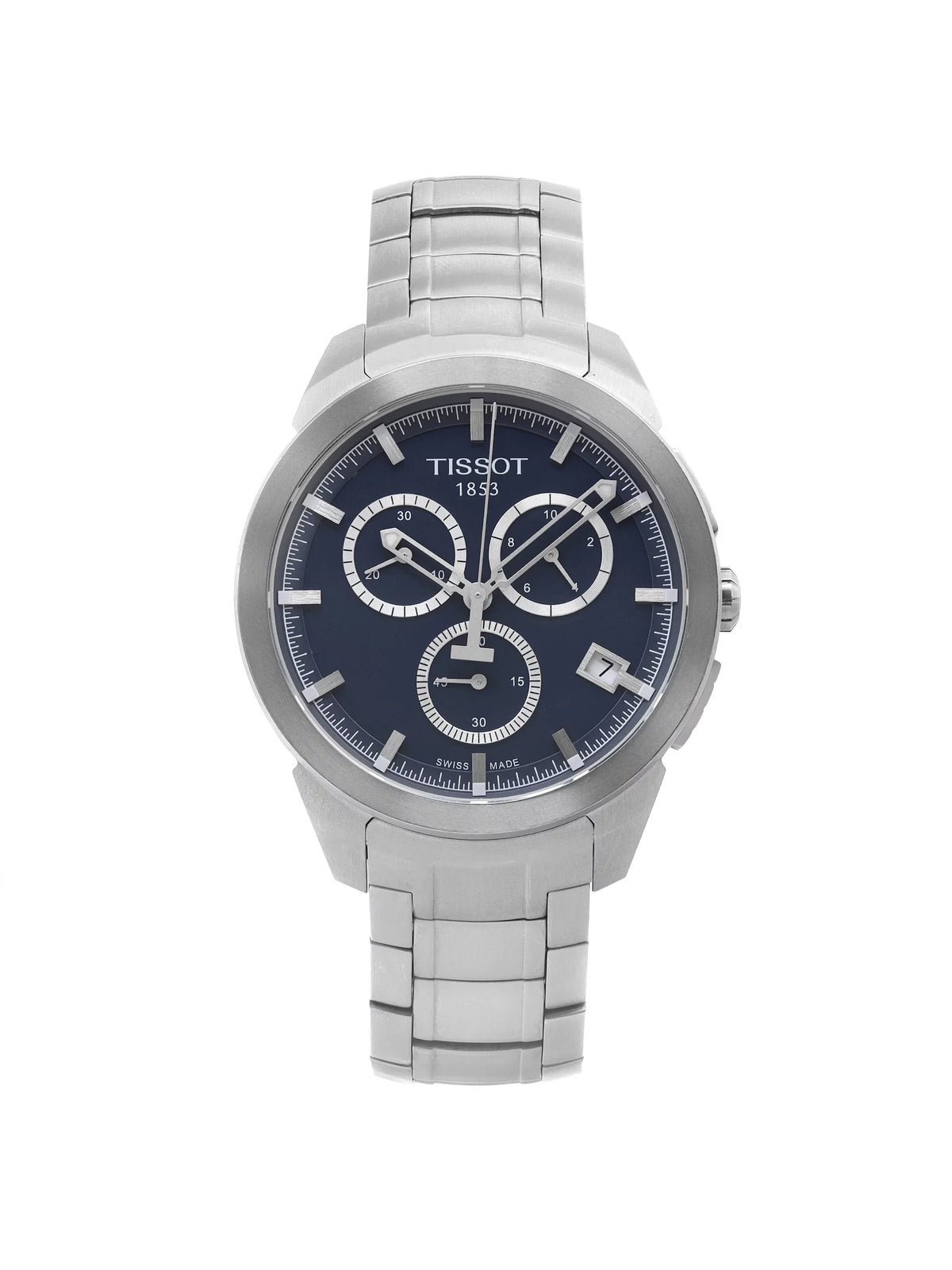 Watch T-Sport 43mm Tissot Blue Quartz Mens Dial Titanium T069.417.44.041.00