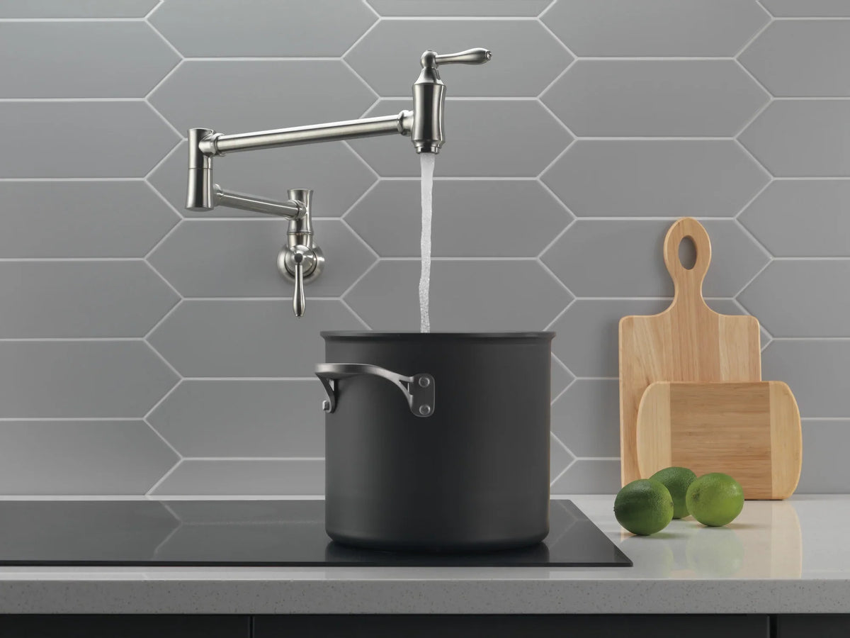 1177LF Delta Mount Wall Pot Filler Faucet