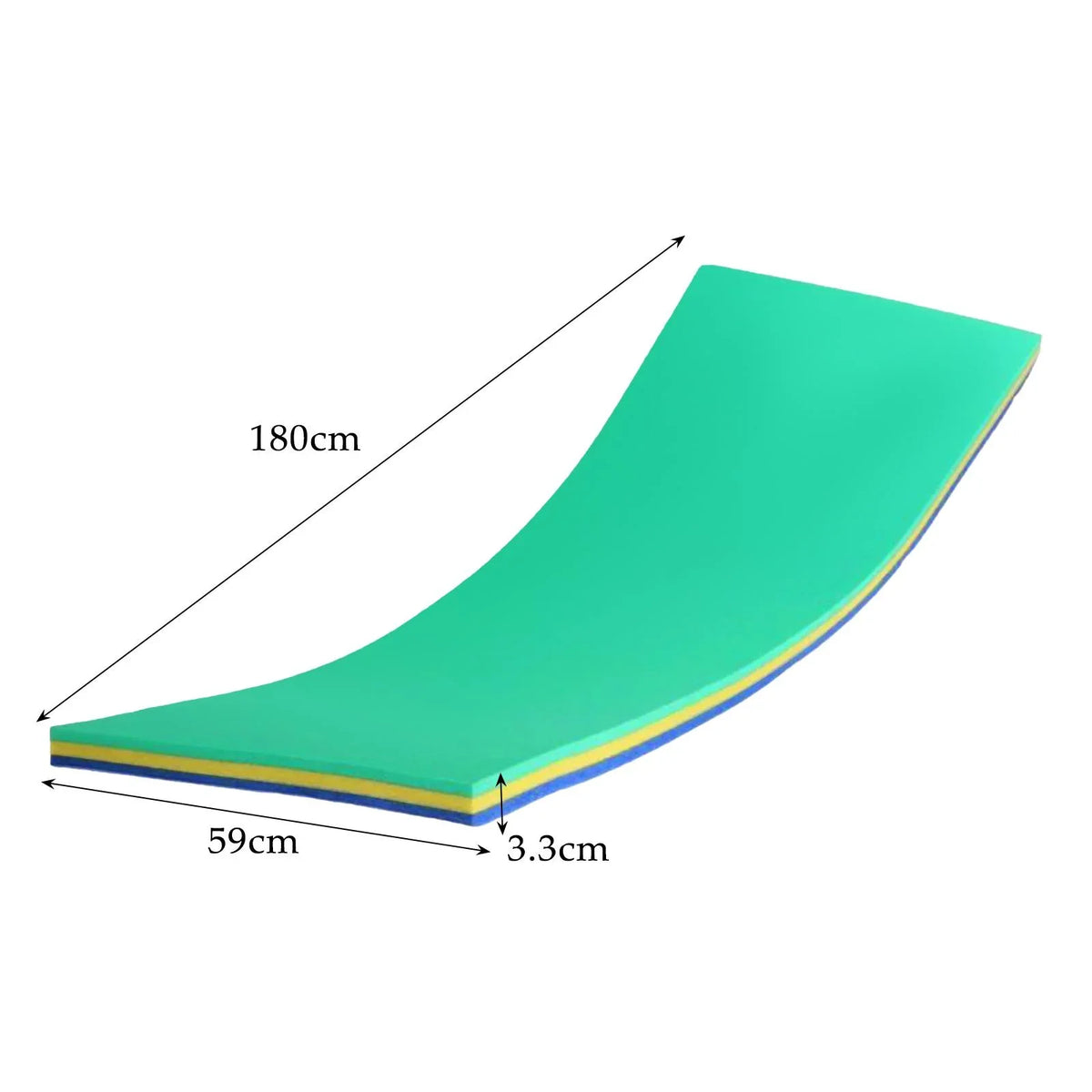 Raft Relaxing liquid Resistant GARENDE for Yellow 3 Pool Mat Layer Tear Floats