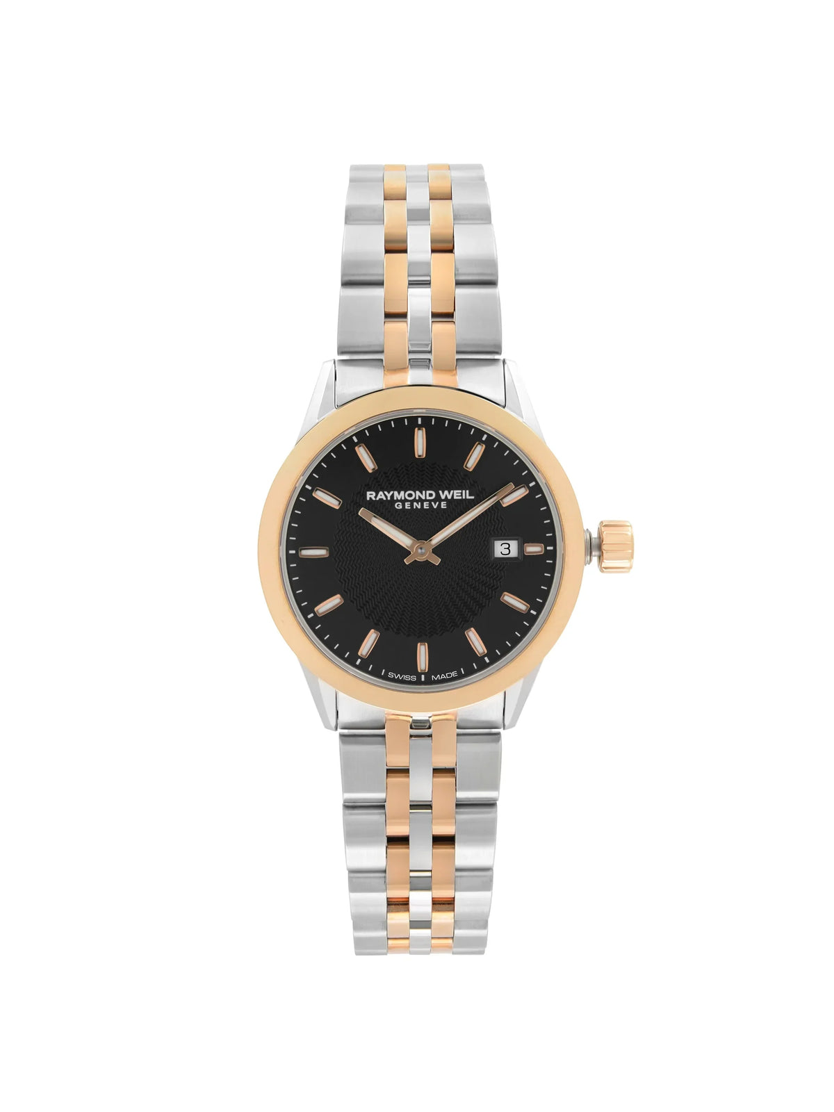 Raymond 5629-SP5-20021 Freelancer Ladies Watch Weil Dial Two-Tone Steel Black