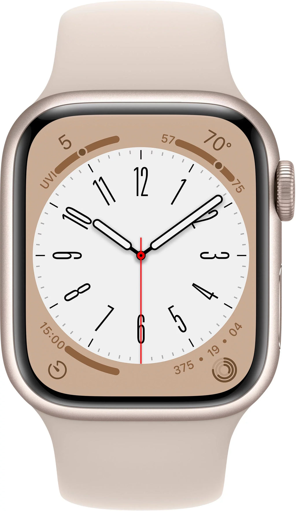 8 Series 3K762LL/A Gen 8 Restored - Aluminum 41mm Band Starlight Starlight Sport (Refurbished) Watch