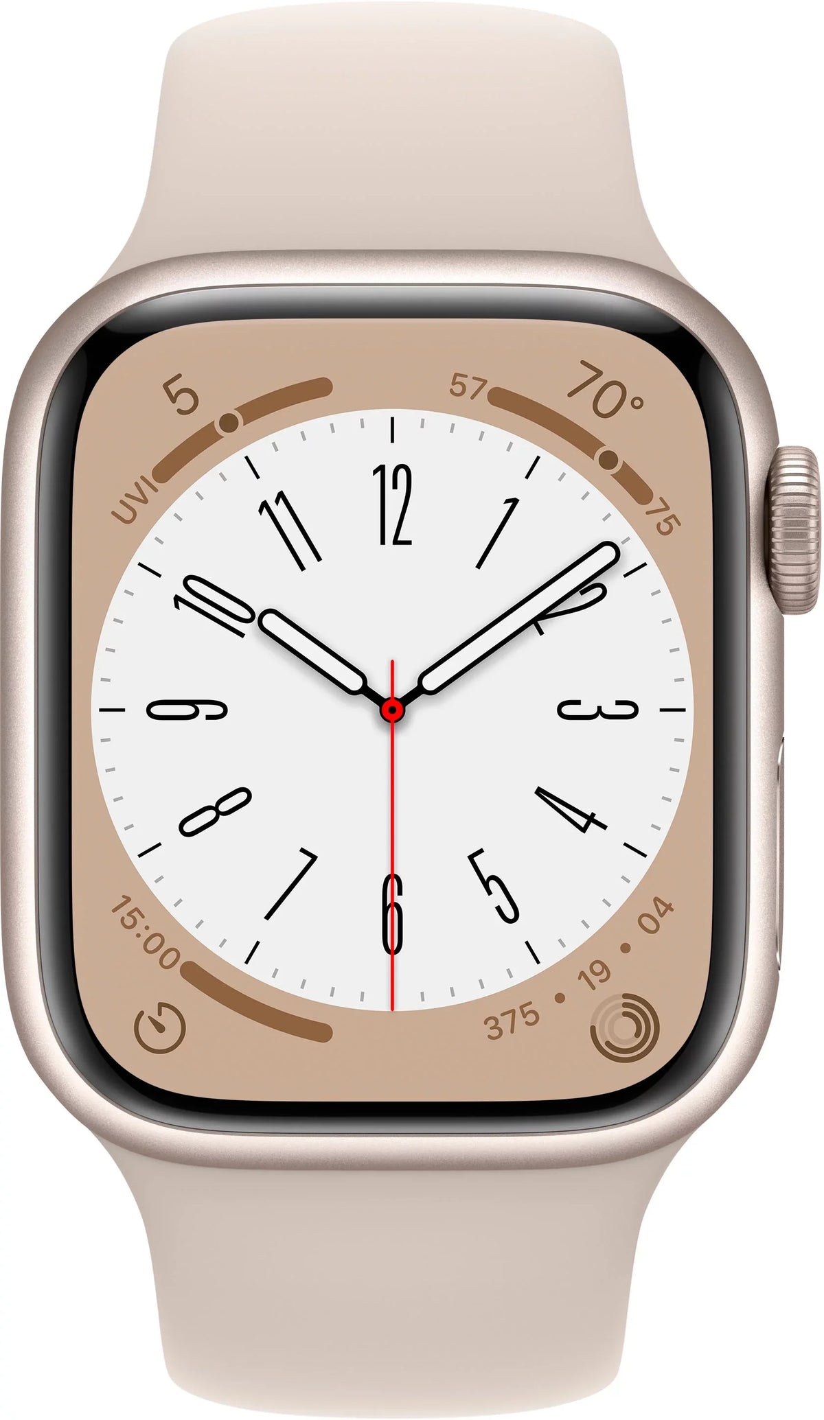 8 Series 3K762LL/A Gen 8 Restored - Aluminum 41mm Band Starlight Starlight Sport (Refurbished) Watch
