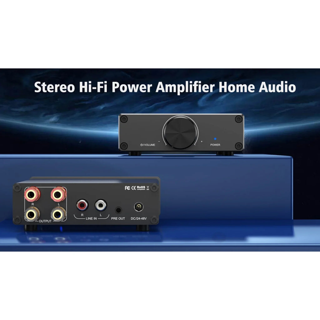 X Digital Audio Speakers Desktop Plug-and-Play Home for Stereo Channel Active 2.0 300W Amplifier Lixada TPA3255 2