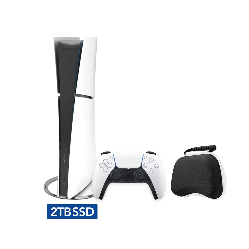 New Console, Digital Upgraded 2TB 2TB Console Controller SSD Case Mytrix Edition PlayStation 5 Gaming 2023 - PCIe Controller White, and Slim PS5 Slim