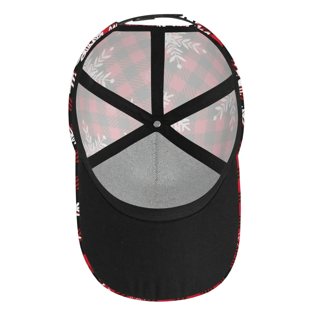Plaid) Balery Buffalo Cap for Workouts Seasons exterior dimension On Baseball Dad Running A and All Hat(Snowflakes Activities Adjustable