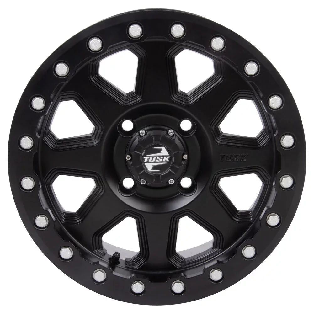 For 2022 5.0 Beadlock + Edition EPS 14x7 4/110 2.0 Ranch VI Tusk Viking Yamaha Black Wheel Matte Uinta