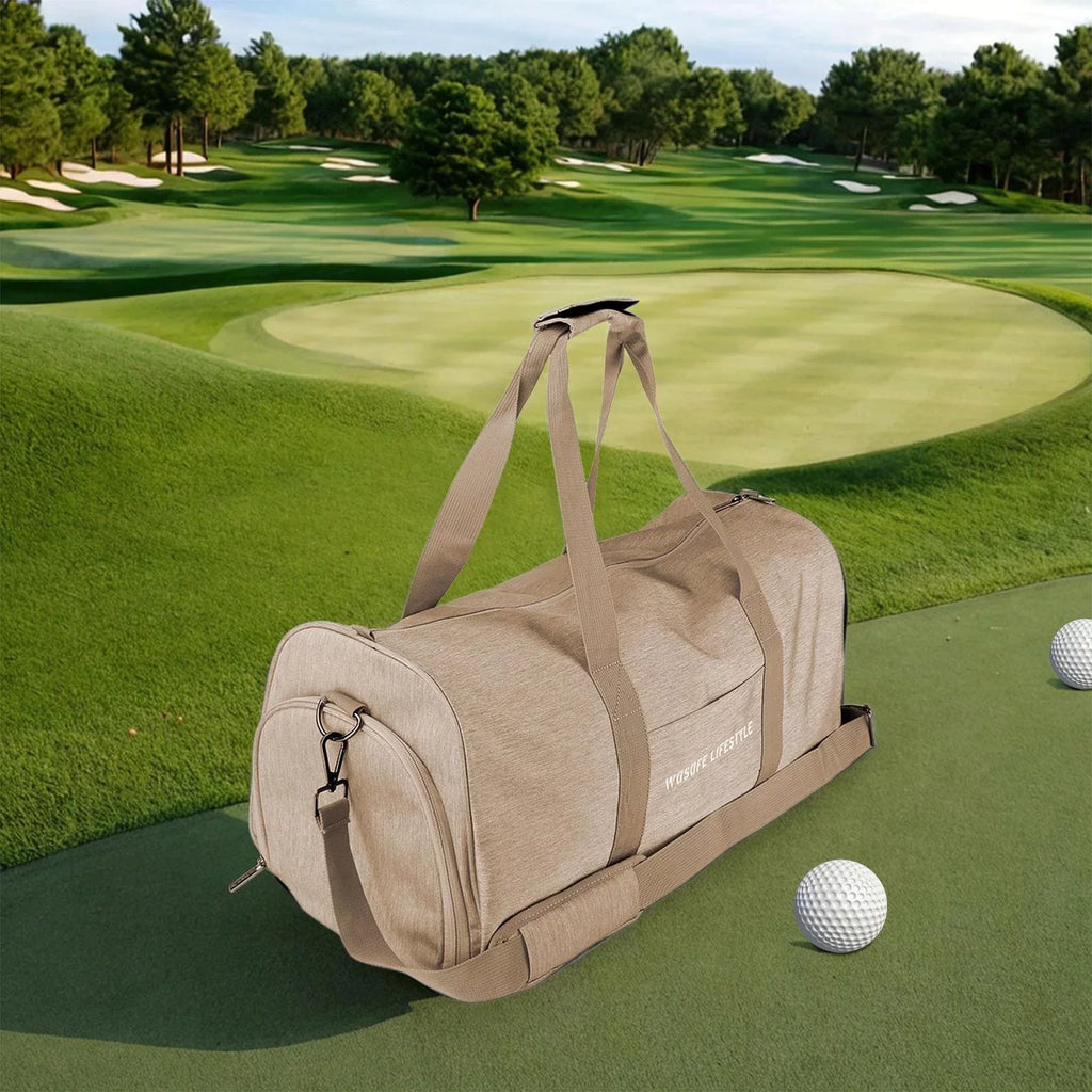Sports Golf exterior Travelling for Gym Fishing Duffel Lightweight Nylon Men exterior Bag Bag Basketball Yoga Activities Durable Women Brown Bag