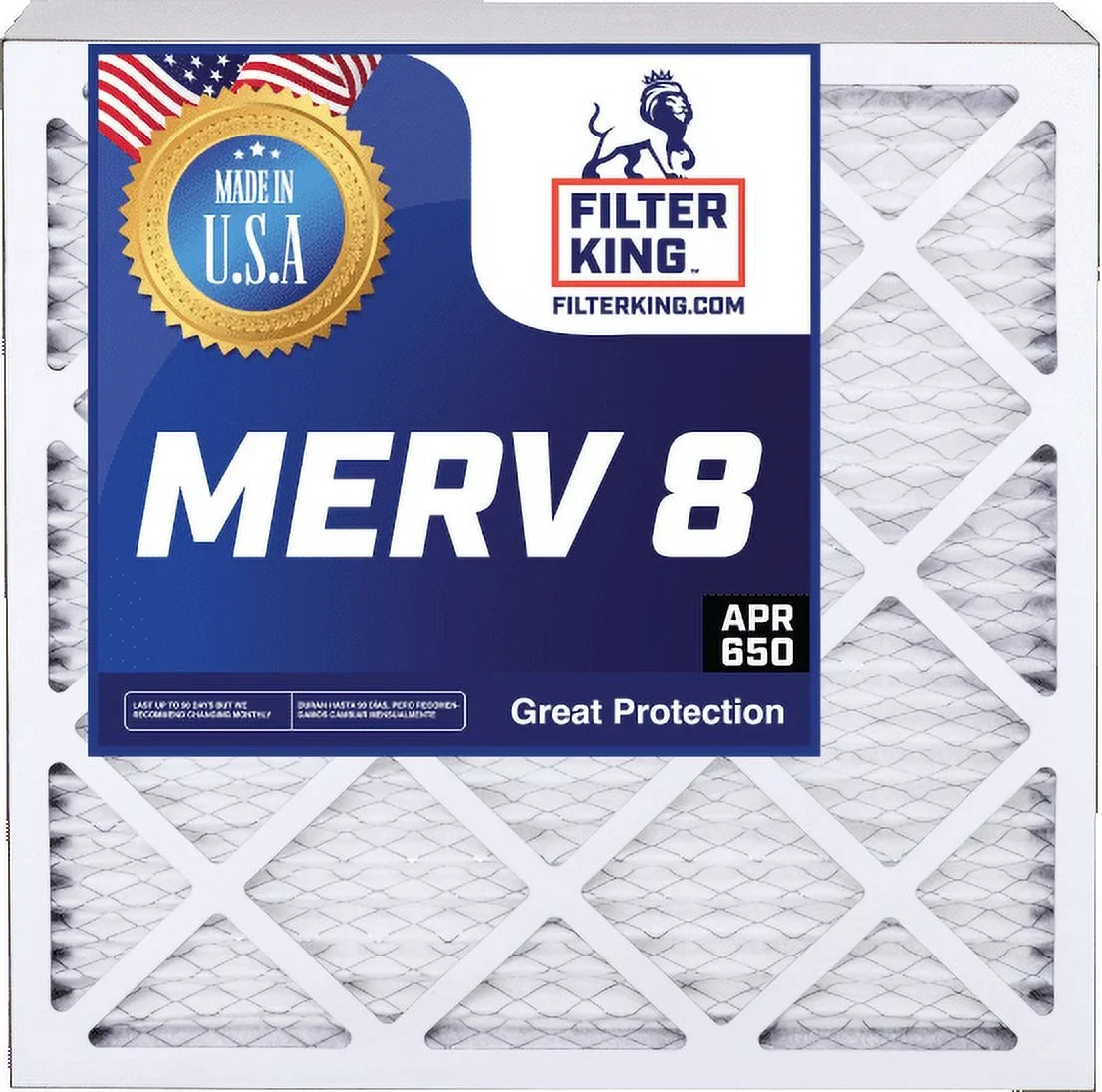 5-PACK 3.75" Filter 19.5 USA | King Actual 19.5 HVAC Furnace 8 Pleated x Air | IN MADE | x 20x20x4 | Filter MERV Filters dimension: A/C