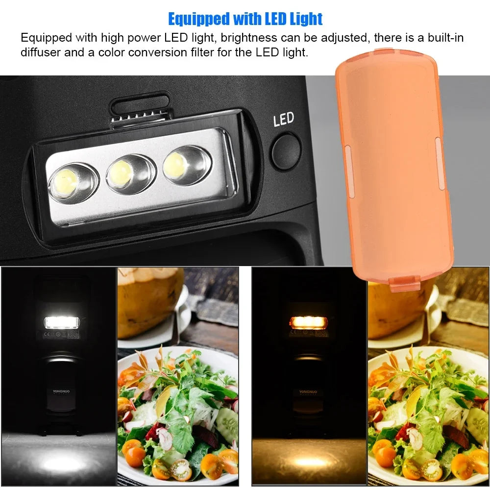 Cameras Ttl 1/8000s Dslr Flash,Built-in Wireless Hss Yn968n Camera Cameras Compatible Speedlite Yn622n Compatible Wireless 1/8000s Ttl Hss Speedlite With Yn560 Yn968n 5600k Ii YONGNUO Led