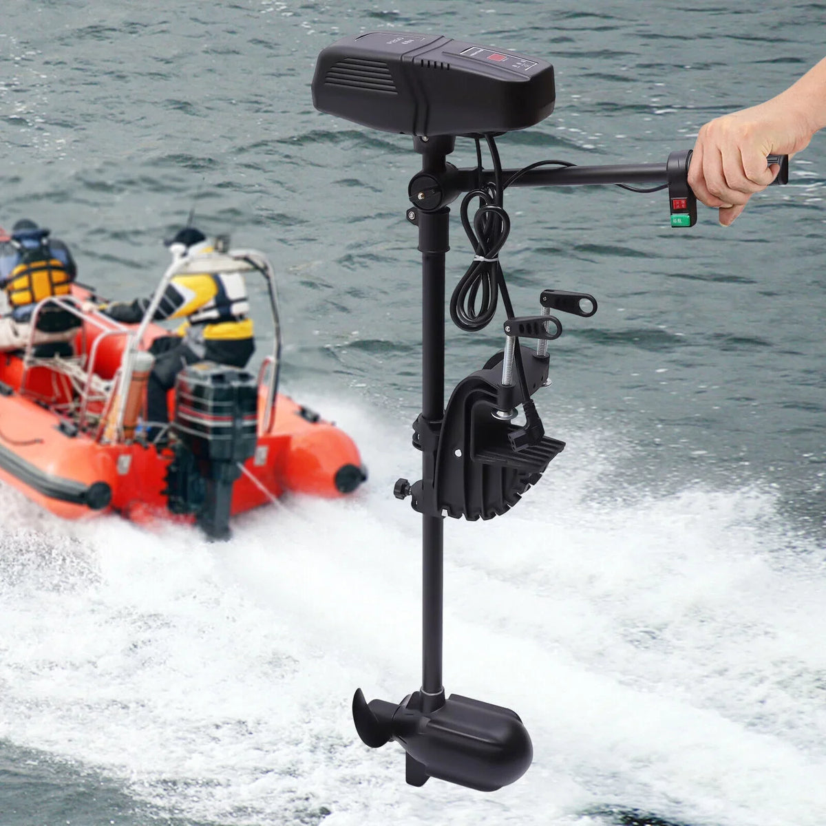 260lbs Boat Heavy Trolling Motor Motor Electric Fishing Engine Duty 48V Outboard