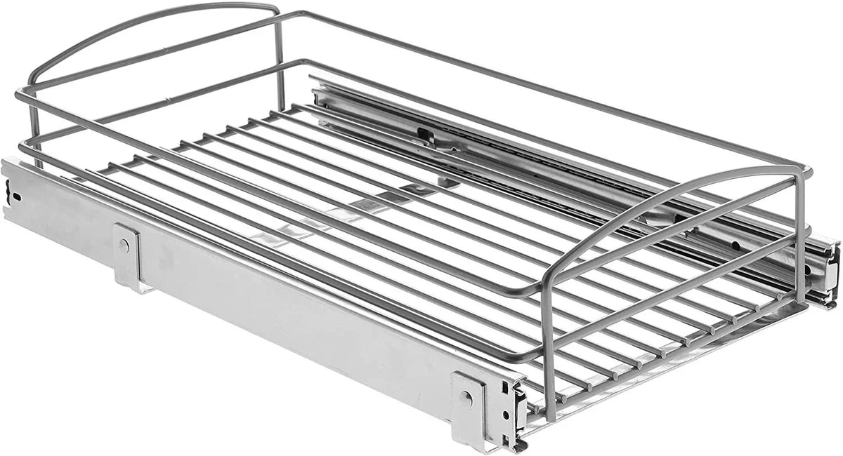 x 20 in. 12 D H Basket in. x Knape W Silver Multi-Use in Pull-Out RS-MUB-11-FN 5 Cabinet Organizer & Vogt in.