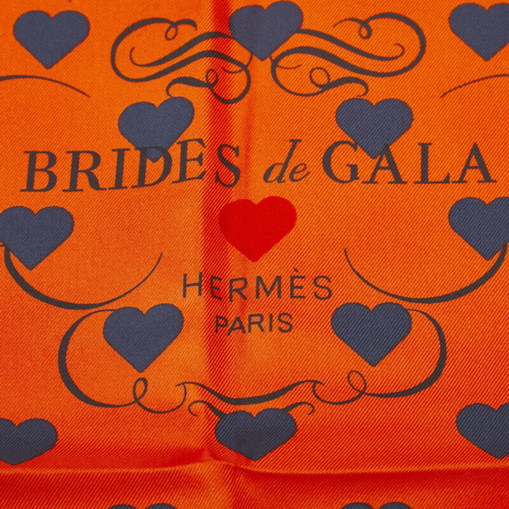 Women's Multicolor (Good) Carre Hermes 90 HERMES BRIDES Pre-Owned Silk de Muffler GALA Scarf Bridle Ceremony White Horse
