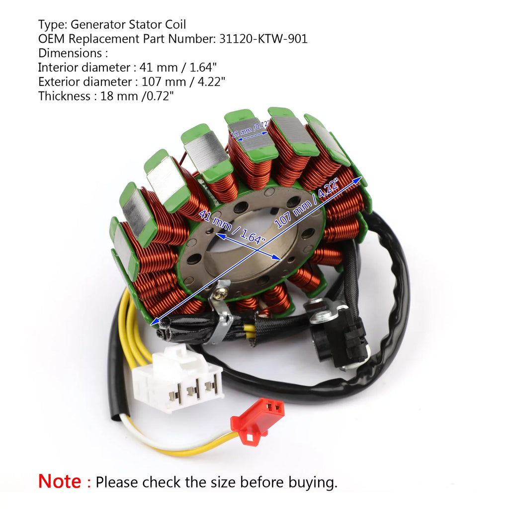 Generator Honda Stator NF02 Coil SH300 2009 For 2008 2010 2007-2010 SH300R