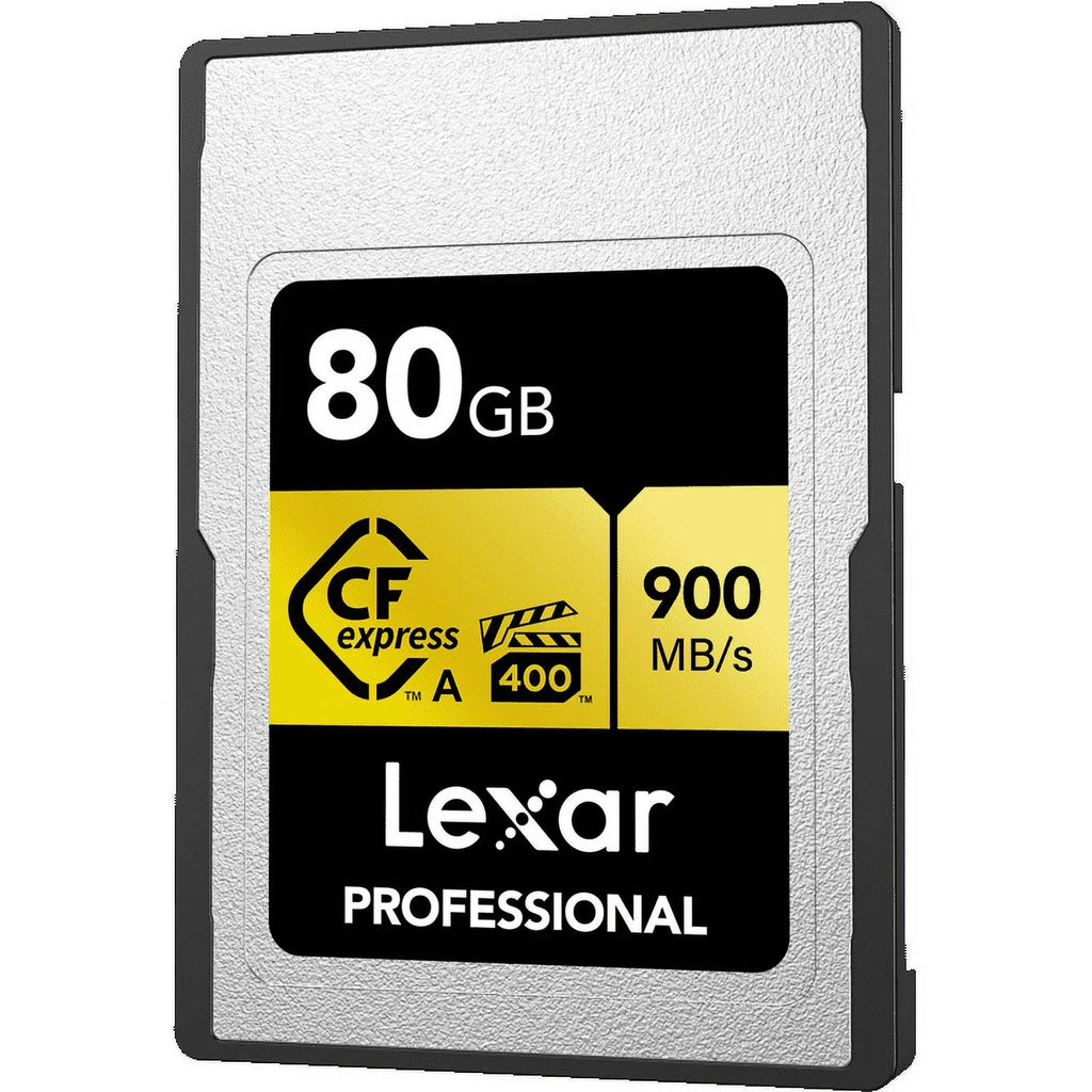 Type with Type A Lexar Bundle 80GB Gen Lexar 2x2 Pro CFexpress A/SD 3.2 USB Professional CFexpress Reader Gold Memory R900/W800 Card, (2-Pack)