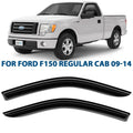 Deflector, SuperCrew, Accessories 2009-2014 for Regular 2 SuperCab, Deflectors, Vent Guards Vent pcs-209008 Durable Tape-on Visors F150 ART Cab, cars, CLIM Rain for Window Window Incredibly Truck