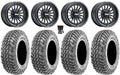 RZR XP Wheels Apache Black 15" 1000 Ranger MetalFX / 30" XP Polaris Tires 900/1000 PRO XP / Delta